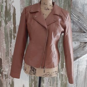 New look vegan leather jacket